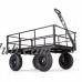 Gorilla Carts GOR1200-COM Heavy-Duty Steel Utility Cart with Removable Sides and 13" Tires, 1200 lb Capacity, Black   555402521